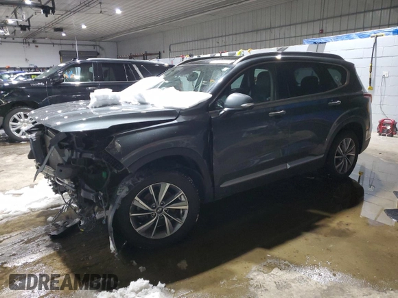 2019 Hyundai Santa Fe Ultimate with VIN 5NMS5CAD8KH086528, listed as a Copart auction lot 45758275 with Not Provided miles and Salvage Title. Bid and sale history available at DreamBid. Image 1.