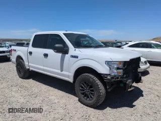 2017 Ford F-150 XL with VIN 1FTEW1EF9HKE54092, listed as a Copart auction lot 58506845 with 103,248 mi miles and Salvage title. Bid and sale history available at DreamBid. Image 4.