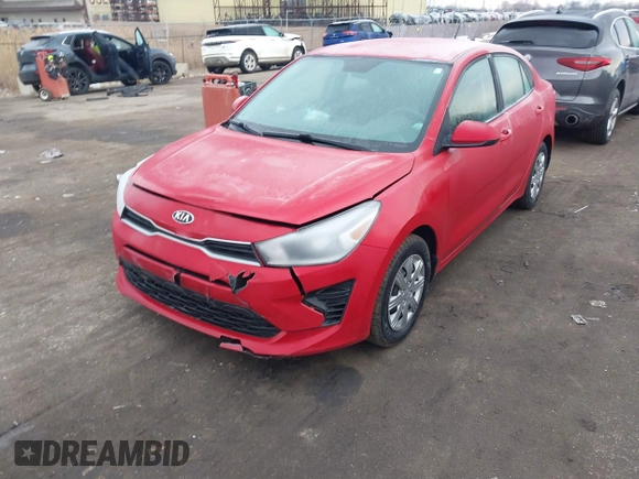 2021 Kia Rio LX with VIN 3KPA24AD2ME370063, listed as a IAAI auction lot 41696461 with 63,628 mi miles. Bid and sale history available at carsss.com. Image 17.