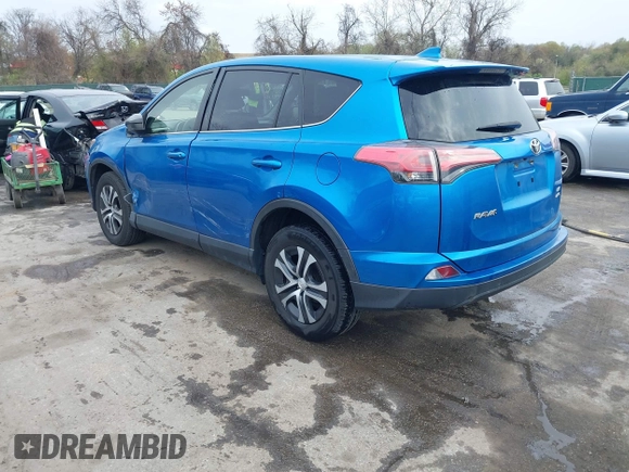 2018 Toyota RAV4 LE with VIN JTMBFREV8JJ220630, listed as a IAAI auction lot 42001795 with 86,027 mi miles. Bid and sale history available at carsss.com. Image 3.