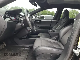 2018 Tesla Model S 75D with VIN 5YJSA1E22JF234262, listed as a Copart auction lot 57954755 with 62,375 mi miles and Salvage title. Bid and sale history available at DreamBid. Image 7.