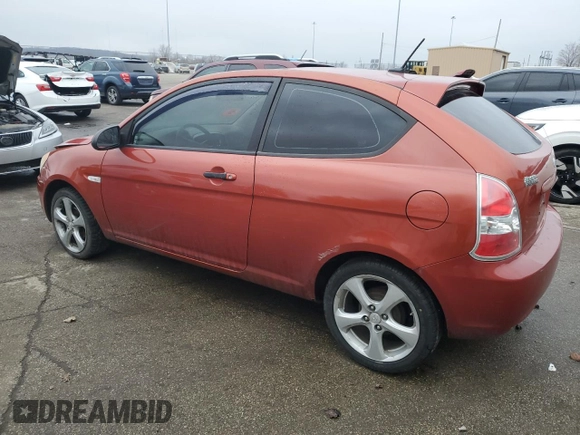 2009 Hyundai Accent Auto SE with VIN KMHCN36C49U122105, listed as a Copart auction lot 44187715 with 162,562 mi miles and Salvage Title. Bid and sale history available at carsss.com. Image 2.