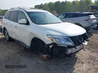 2015 Nissan Pathfinder Platinum with VIN 5N1AR2MN3FC641223, listed as a IAAI auction lot 42013024 with 148,673 mi miles and . Bid and sale history available at DreamBid. Image 1.