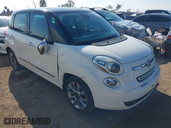2014 FIAT 500L Lounge with VIN ZFBCFACH9EZ004041, listed as a IAAI auction lot 41366234 with 106,769 mi miles and . Bid and sale history available at DreamBid. Image 1.