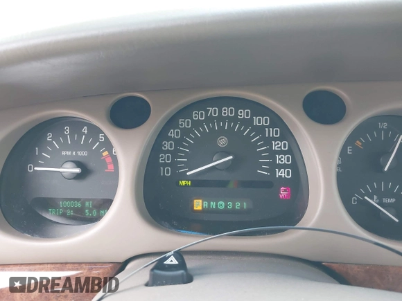 2000 Buick LeSabre Limited with VIN 1G4HR54K9YU262648, listed as a IAAI auction lot 41920468 with 100,036 mi miles and . Bid and sale history available at carsss.com. Image 7.