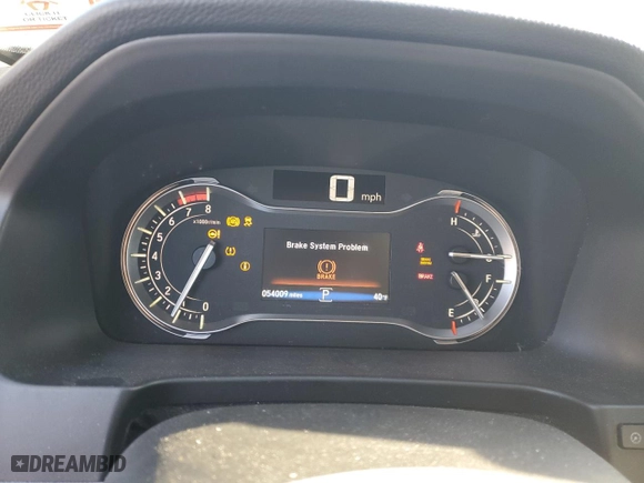 2016 Honda Pilot EX with VIN 5FNYF6H34GB035025, listed as a Copart auction lot 45505765 with 54,009 mi miles and Salvage Title. Bid and sale history available at carsss.com. Image 9.