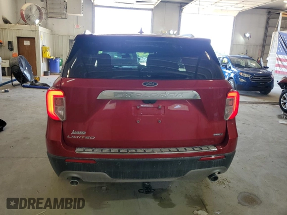 2020 Ford Explorer Limited with VIN 1FM5K8FW1LGB11531, listed as a Copart auction lot 68565304 with 61,483 mi miles and Salvage Title. Bid and sale history available at carsss.com. Image 6.