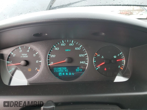 2013 Chevrolet Impala LTZ with VIN 2G1WC5E32D1263952, listed as a Copart auction lot 83983044 with 150,853 mi miles and Salvage Title. Bid and sale history available at DreamBid. Image 9.