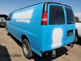 2021 Chevrolet Express Cargo with VIN 1GCWGBFPXM1187527, listed as a Copart auction lot 53276015 with 81,429 mi miles and Salvage title. Bid and sale history available at DreamBid. Image 2.