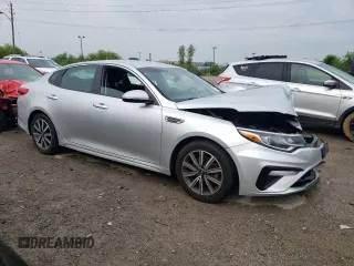 2019 Kia Optima LX with VIN 5XXGT4L30KG360938, listed as a Copart auction lot 58866575 with Not provided miles and Salvage title. Bid and sale history available at DreamBid. Image 4.