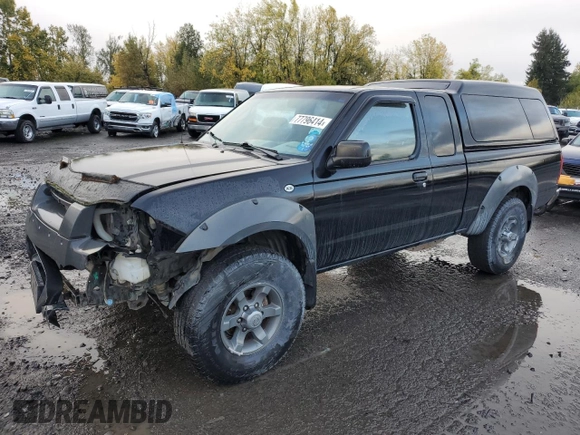 2002 Nissan Frontier XE with VIN 1N6ED26Y52C361595, listed as a Copart auction lot 77796414 with 170,555 mi miles and Salvage title. Bid and sale history available at DreamBid. Image 1.
