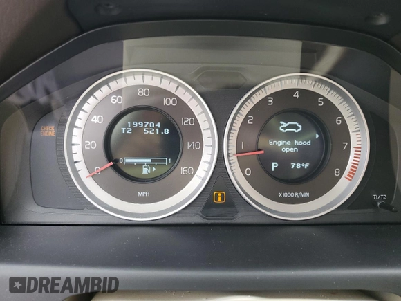 2013 Volvo XC70 3.2L with VIN YV4952BL8D1163522, listed as a Copart auction lot 80933714 with 199,704 mi miles and Salvage Title. Bid and sale history available at DreamBid. Image 9.