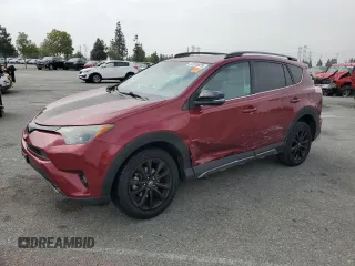 2018 Toyota RAV4 XLE with VIN 2T3WFREV0JW411011, listed as a Copart auction lot 58505825 with 91,787 mi miles and Salvage title. Bid and sale history available at DreamBid. Image 1.