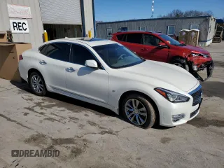 2019 Infiniti Q70 Luxe with VIN JN1BY1AR7KM585629, listed as a Copart auction lot 49665645 with 47,755 mi miles and Salvage Title. Bid and sale history available at DreamBid. Image 4.