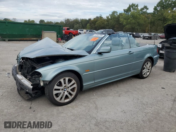2003 BMW 3 Series 330Ci with VIN WBABS53443EV90528, listed as a Copart auction lot 72203754 with 71,978 mi miles and Salvage Title. Bid and sale history available at carsss.com. Image 1.