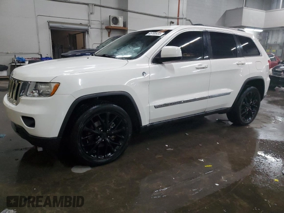 2012 Jeep Grand Cherokee Laredo with VIN 1C4RJFAG1CC176108, listed as a Copart auction lot 45708935 with 183,300 mi miles and Salvage Title. Bid and sale history available at carsss.com. Image 1.