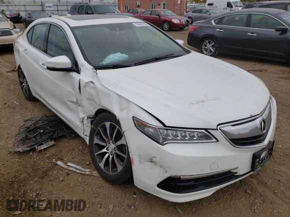 2015 Acura TLX Tech with VIN 19UUB1F5XFA011855, listed as a Copart auction lot 63640592 with 91,546 mi miles. Bid and sale history available at carsss.com. Image 1.