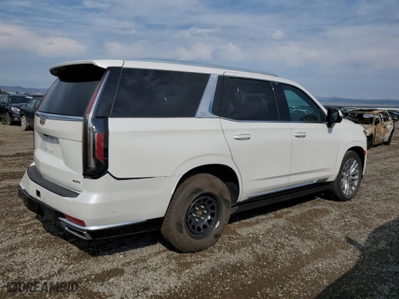 2023 Cadillac Escalade 4WD Premium Luxury with VIN 1GYS4CKL4PR292662, listed as a Copart auction lot 67976344 with 9,318 mi miles and Salvage Title. Bid and sale history available at carsss.com. Image 3.