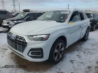 2023 Audi Q5 Premium Plus with VIN WA1BBAFY2P2093652, listed as a Copart auction lot 88666715 with 9,990 mi miles and Salvage title. Bid and sale history available at DreamBid. Image 1.