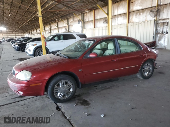2000 Mercury Sable LS Premium with VIN 1MEFM55S1YG640497, listed as a Copart auction lot 83668544 with 188,490 mi miles and Salvage Title. Bid and sale history available at carsss.com. Image 1.