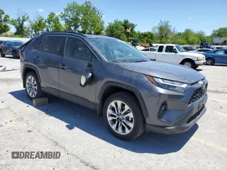 2024 Toyota RAV4 XLE Premium with VIN 2T3A1RFV2RC454169, listed as a Copart auction lot 57758245 with 5,139 mi miles and Salvage title. Bid and sale history available at DreamBid. Image 4.