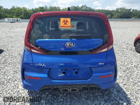2021 Kia Soul Turbo with VIN KNDJ53AF4M7738682, listed as a Copart auction lot 54546095 with 29,728 mi miles and Salvage Title. Bid and sale history available at DreamBid. Image 6.