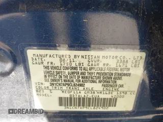 2012 Nissan Versa S z VIN 3N1CN7AP9CL824902, wystawiony jako IAAI lot #42773826 z przebiegiem 124 273 mil mil oraz . Historia ofert i sprzedaży dostępna na DreamBid. Obrazek 9.