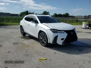 2022 Lexus UX with VIN JTHE3JBHXN2048153, listed as a Copart auction lot 67904334 with 50,346 mi miles and Salvage Title. Bid and sale history available at carsss.com. Image 12.