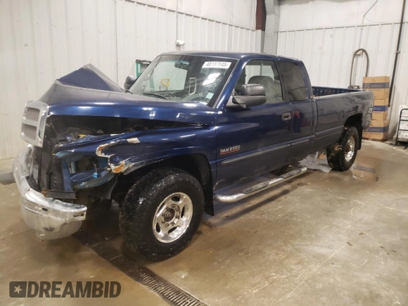2001 Dodge 2500 with VIN 3B7KC23621G769897, listed as a Copart auction lot 48197045 with 192,719 mi miles and Non repairable. Bid and sale history available at DreamBid. Image 1.