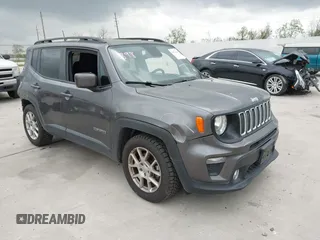 2019 Jeep Renegade Latitude with VIN ZACNJABB1KPK51286, listed as a IAAI auction lot 41870421 with 58,567 mi miles and . Bid and sale history available at DreamBid. Image 1.