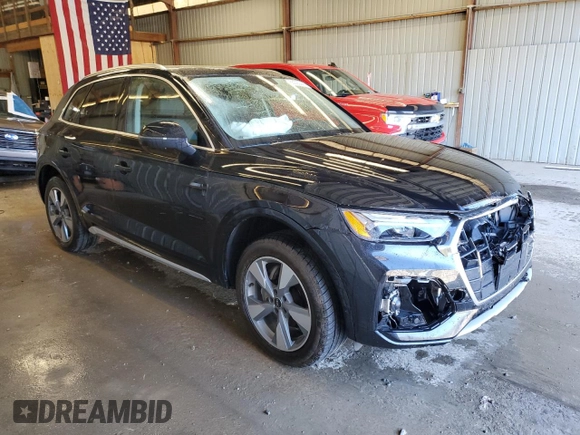 2023 Audi Q5 Premium Plus with VIN WA1BBAFY6P2047225, listed as a Copart auction lot 55093445 with 35,998 mi miles and Salvage title. Bid and sale history available at DreamBid. Image 4.