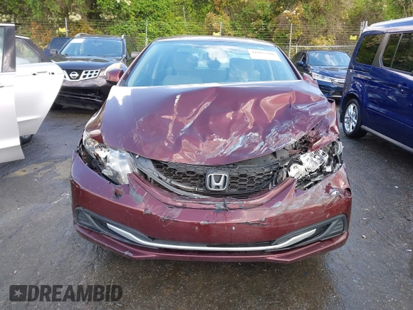 2013 Honda Civic LX with VIN 19XFB2F58DE224648, listed as a IAAI auction lot 41985106 with Not Provided miles and . Bid and sale history available at DreamBid. Image 12.