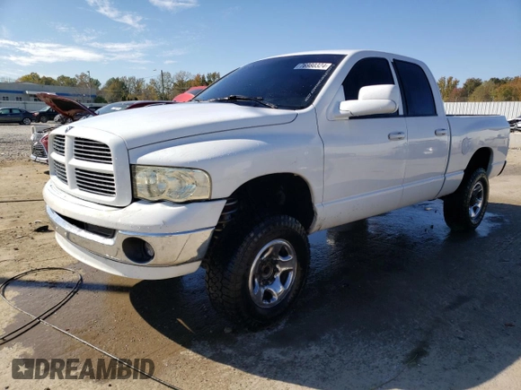 2005 Dodge Ram 2500 SLT with VIN 3D7KS28C15G715424, listed as a Copart auction lot 76980324 with 196,378 mi miles and Non Repairable. Bid and sale history available at carsss.com. Image 1.