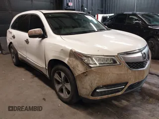 2014 Acura MDX with VIN 5FRYD3H28EB003234, listed as a IAAI auction lot 41101167 with 192,090 mi miles. Bid and sale history available at carsss.com. Image 1.