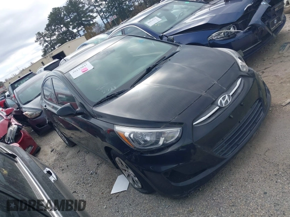 2017 Hyundai Accent SE with VIN KMHCT4AE0HU357796, listed as a IAAI auction lot 38133047 with 111,629 mi miles and . Bid and sale history available at carsss.com. Image 1.
