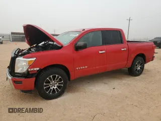 2021 Nissan Titan SV with VIN 1N6AA1EE3MN529038, listed as a Copart auction lot 45019855 with 66,400 mi miles and Salvage Title. Bid and sale history available at DreamBid. Image 1.