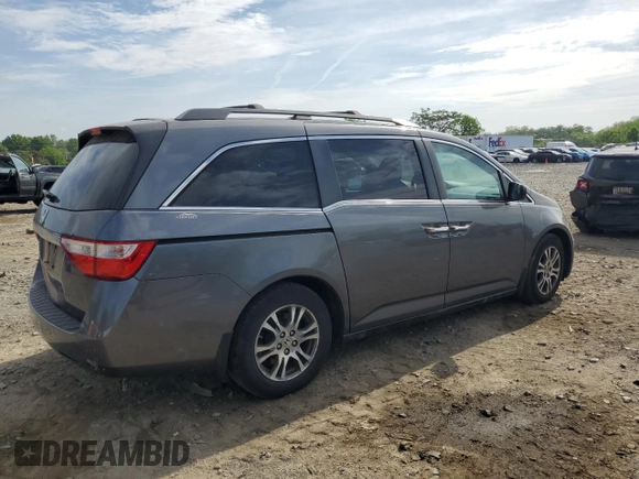 2012 Honda Odyssey EX with VIN 5FNRL5H4XCB090508, listed as a Copart auction lot 55414565 with 207,346 mi miles and Clean Title. Bid and sale history available at carsss.com. Image 3.