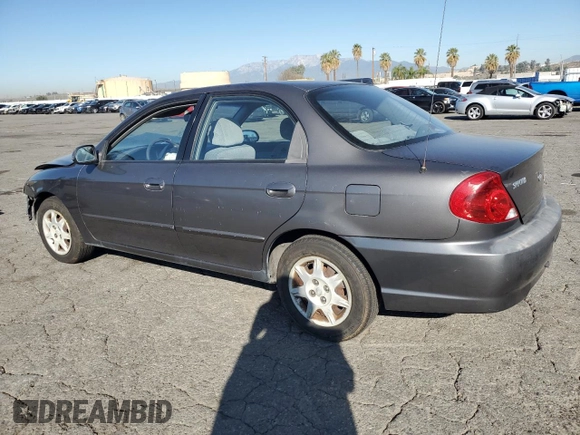 2003 Kia Spectra z VIN KNAFB121335277388, wystawiony jako Copart lot #46756185 z przebiegiem 151 235 mil mil oraz Szkoda całkowita • Salvage title. Historia ofert i sprzedaży dostępna na DreamBid. Obrazek 2.