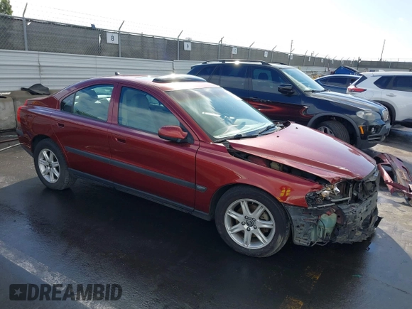 2002 Volvo S60 with VIN YV1RS61R722142705, listed as a IAAI auction lot 41430613 with 248,816 mi miles. Bid and sale history available at carsss.com. Image 1.