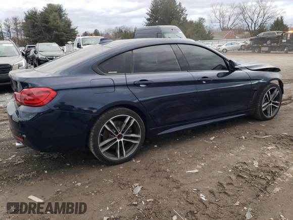 2019 BMW 4 Series 440i xDrive with VIN WBA4J7C54KBM76593, listed as a Copart auction lot 80133444 with 50,030 mi miles and Salvage Title. Bid and sale history available at carsss.com. Image 3.