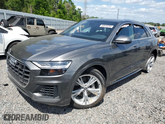 2019 Audi Q8 Premium Plus with VIN WA1BVAF19KD023606, listed as a Copart auction lot 50978295 with 0 mi miles and Non Repairable. Bid and sale history available at carsss.com. Image 1.