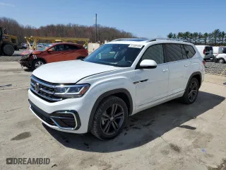 2022 Volkswagen Atlas 3.6L V6 SEL R-Line with VIN 1V2AR2CA5NC510973, listed as a Copart auction lot 51585105 with 26,135 mi miles and Salvage Title. Bid and sale history available at carsss.com. Image 1.