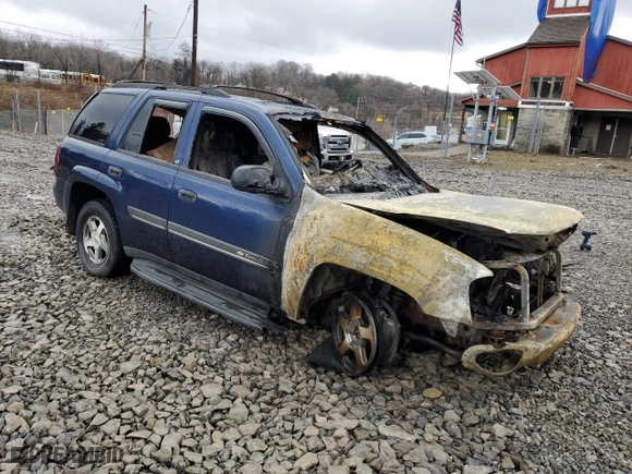 2002 Chevrolet TrailBlazer LTZ with VIN 1GNDT13S622229406, listed as a Copart auction lot 44148315 with NaN miles and Salvage Title. Bid and sale history available at carsss.com. Image 4.