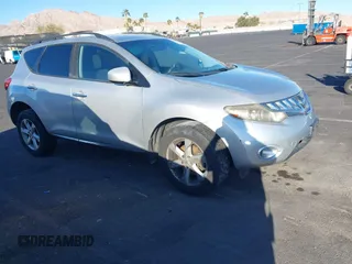 2009 Nissan Murano S with VIN JN8AZ18U59W017849, listed as a IAAI auction lot 41688531 with 184,852 mi miles. Bid and sale history available at carsss.com. Image 1.