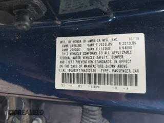 2017 Acura TLX V6 w/Advance Pkg with VIN 19UUB2F77HA002136, listed as a IAAI auction lot 42378285 with 84,605 mi miles and . Bid and sale history available at DreamBid. Image 9.