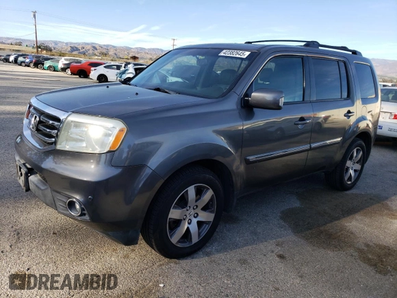 2012 Honda Pilot Touring with VIN 5FNYF3H94CB010350, listed as a Copart auction lot 42382645 with 217,491 mi miles and Clean Title. Bid and sale history available at carsss.com. Image 1.