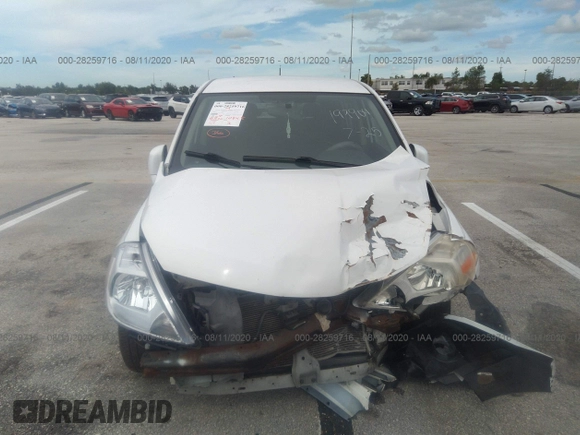 2009 Nissan Versa 1.8 S with VIN 3N1BC13E99L406584, listed as a IAAI auction lot 41687026 with 107,454 mi miles. Bid and sale history available at carsss.com. Image 6.