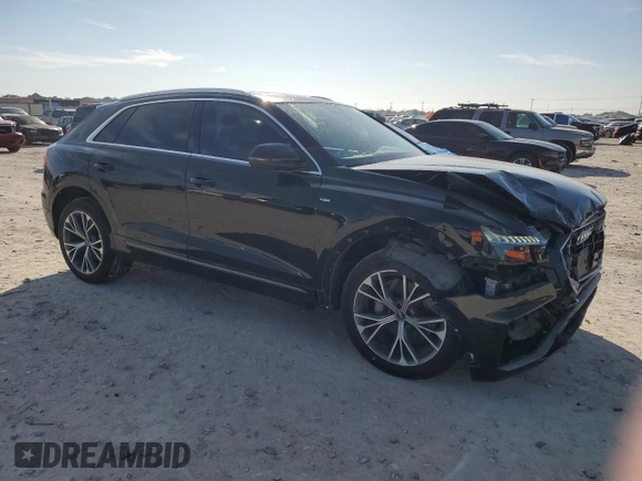 2021 Audi Q8 Premium Plus z VIN WA1EVAF14MD012478, wystawiony jako Copart lot #87071414 z przebiegiem 47 721 mil mil oraz Szkody całkowita. Historia ofert i sprzedaży dostępna na DreamBid. Obrazek 4.