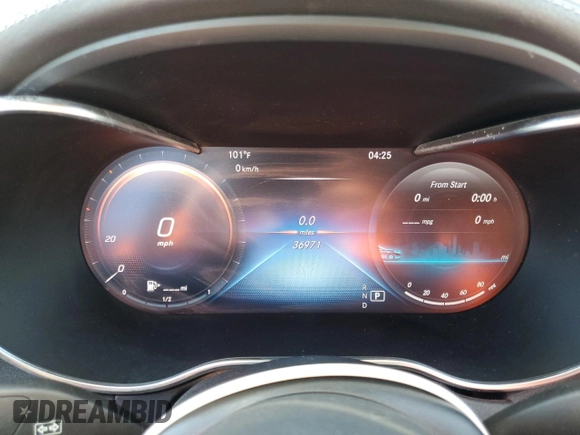 2020 Mercedes-Benz C 300 with VIN WDDWK8DB3LF959785, listed as a Copart auction lot 75055304 with 36,971 mi miles and Salvage Title. Bid and sale history available at DreamBid. Image 9.