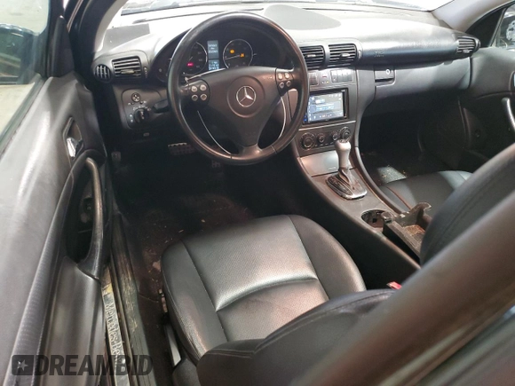 2005 Mercedes-Benz C 230 Kompressor with VIN WDBRN40J55A648975, listed as a Copart auction lot 62463675 with 252,393 mi miles and Salvage title. Bid and sale history available at DreamBid. Image 8.
